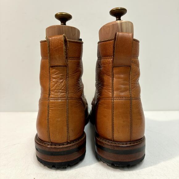 NEW HEELS Rancourt & Co. x Taylor Stitch Moto Boot Brown Made in Maine USA 9.5 D - Picture 6 of 12